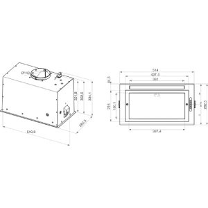 Ugradni aspirator sa led osvetljenjem i 4 brzine WCT3 63F LTX inox Whirlpool ELE02898 - Img 2