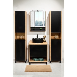 Umivaonik Lux Art CL622 40x40x15,5cm matt black 300319 - Img 3