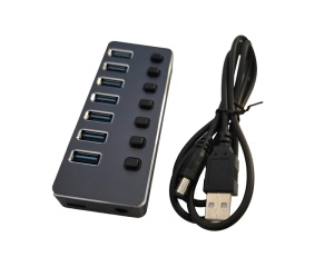 USB Tip-C hub E-Green, 5x USB 3.0 + 2x Tip-C
