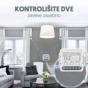 Wi-Fi smart modul za roletne 2x3A WFM-RL02 - Img 4