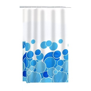 Zavesa za kadu plava 180x200cm Cani Ridder 403073