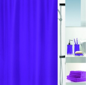 Zavesa za kadu Spirella Atlas ljubičasta 180 x 200 cm 40.06260