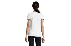 Ženska polo majica sa kratkim rukavima bela/teget Pasadena Women XXL 300.578.00.XXL - Img 3