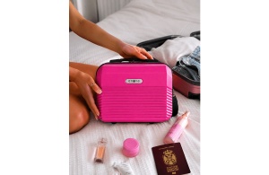 Ženski neseser kofer Enova Capri ABS 30x22x16cm roze - Img 6