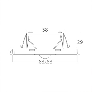 Zidna led lampa 1,5W Braytron BH07-00381 - Img 3