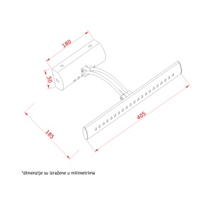 Zidna LED lampa 5W E200916 - Img 2
