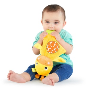 Zvečka Glodalica Za Bebe Žirafa i Slon Kids Ii Bright Starts Snuggle&teethe SKU8916 - Img 2