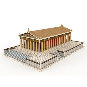3D drvene puzzle građevine, Partenon 64-766000