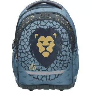 Anatomski ranac za školu Street Lion 2022 31x15,5x43cm crna roze