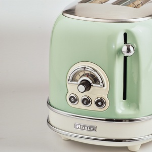 Ariete VINTAGE, Toster, zeleni (155), za 2 parčeta, 810W - Img 2