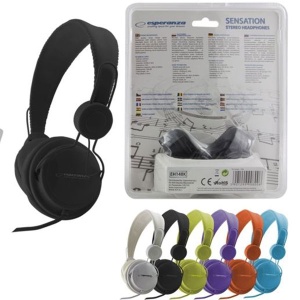 Audio Stereo slušalice ESPERANZA BLACK SENSATION EH148K - Img 3
