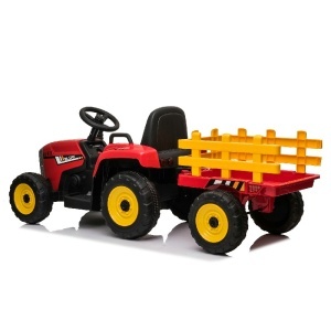 Automobil na akumulator Traktor Crveni sa prikolicom i daljinskim 249 - Img 2
