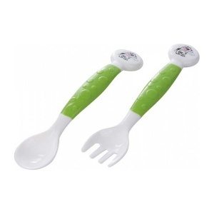 Baby Set kašika i viljuška Canpol Babies 56/580-zelena