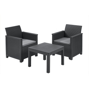 Balkonski set Elodie grafit CU 246123