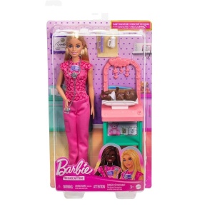 Barbie lutka pedijatar sa bebom JCR72