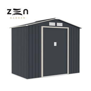 Baštenska Kućica Metalna 213x131x185cm Tamno Siva Zen Garden Ferox - A ZG 080100