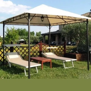 Baštenska tenda FDZN 7005 belo-crna 3x3m Fieldmann - Img 2