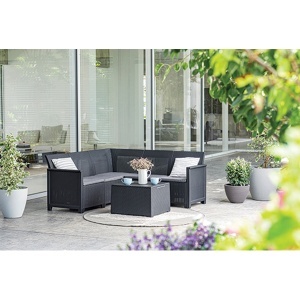Baštenski set Elodie 5 Seater sa box stolom grafit CU 254097 - Img 2