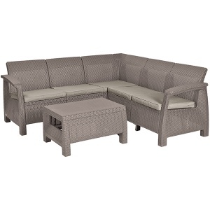 Baštenski ugaoni set Corfu Relax Capuccino CU 227845