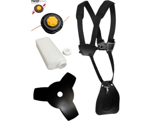Benzinski trimer za travu Fieldmann FZS 3020-B zeleni 32.5cm³ - Img 4