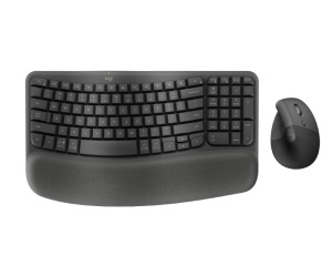 Bežična tastatura i miš Logitech Wave Keys + Lift Combo, crni