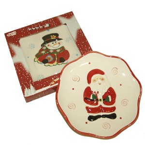 Božićni tanjir keramika 20 cm 41-225000