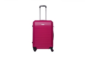 Čvrsti kofer sa točkićima Enova Capri ABS 65cm roze