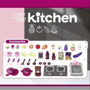 Dečija Kuhinja Chef The Kitchen Roze sa Svetlom i Zvukom - Img 3