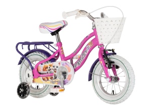 Dečiji bicikl 12in 8in 95-115cm neon roze Visitor Best Friend 1120129