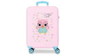 Dečiji Kofer Roll Road Happy Pets ABS 40x55x20cm 37L bela crvena