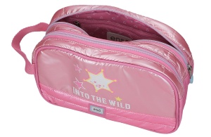 Dečiji neseser sa 2 pregrade Into The Wild pink Enso 99.844.21 - Img 4