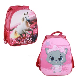 Dečiji ranac za vrtić i predškolsko Spirit Uno-Duo White Horse Grey Kitty 25x12x31cm