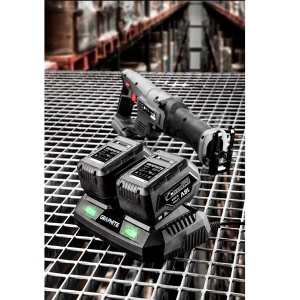 Dupli punjač Energy+ 2x3A 18V Li-ion Graphite 58G085 - Img 2
