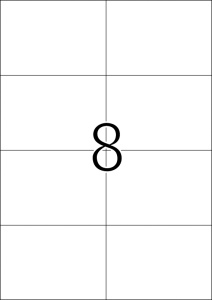 Etikete 105x74 A4/8 1/25 bela - Img 3