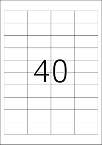 Etikete 48,5X25,4 A4/40 1/25 bela - Img 3