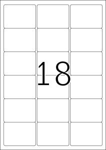 Etikete 63X46,6 A4/18 1/25 removable - Img 3
