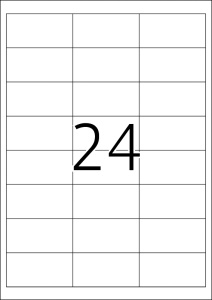 Etikete 66X33 A4/24 1/100 bela - Img 3