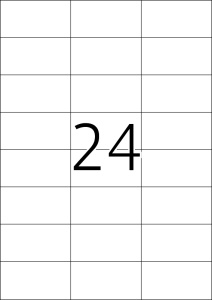Etikete 70X37 A4/24 1/25 transparent - Img 3