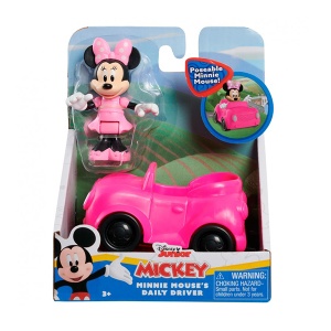 Figura Mini Maus u roze automobilu Disney 388675