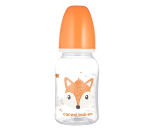 Flašica 120ml narandžasta Canpol Babies Cute Animals 11/851_ora