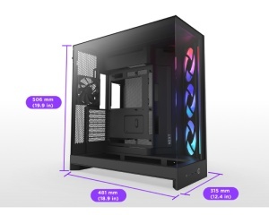 Gejming kućište NZXT H9 Flow RGB crno (Mid Tower) - Img 2