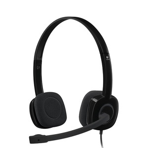 H151 Stereo Headset single jack slušalice sa mikrofonom crne