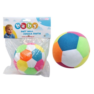 Igračka za bebe Loptica frotir 13cm UNIKATOY U21830