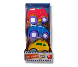 Igračka Za Bebe Mini Vozila 3u1 12m+ Infunbebe PL2884