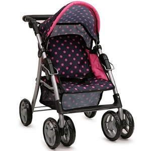 Igračka za devojčice Kolica za lutku Cangaroo Pinky dots CAN6449