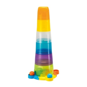 Igračke za bebe kula za slaganje sa toboganom Winfun 45154 - Img 2