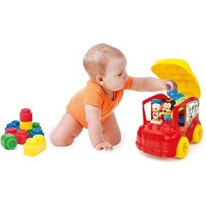 Igračke za bebe mekane kocke Školski autobus Clementoni 45393 - Img 3