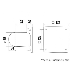 Izduvni ventilator 100mm QUADRO4 - Img 2