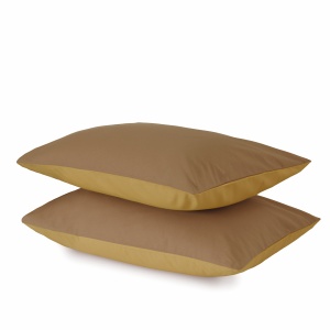 Jastučnica CB Bicolor set 2/1 60x80 braon/senf 025592