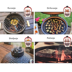 Kamado roštilj 45,7cm Green Bay CL-18 AG079723 - Img 3